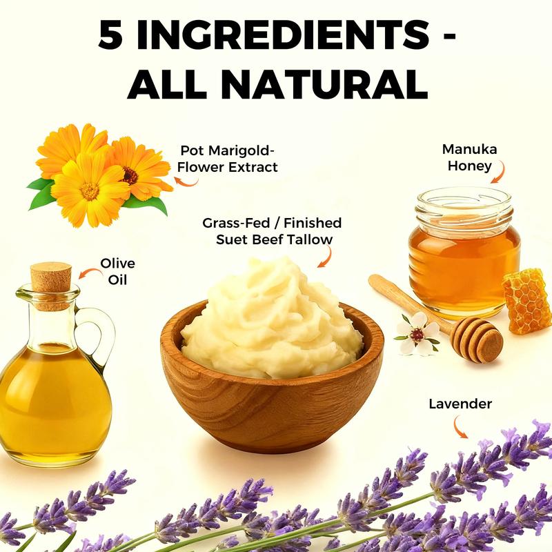 Whipped Tallow & Honey Balm